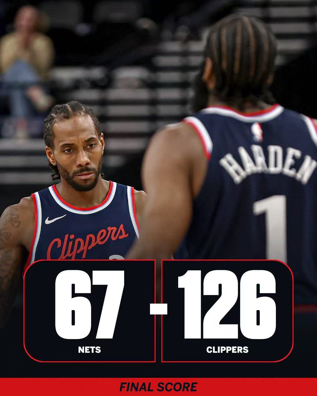 快船遭遇逆转，失利于篮网